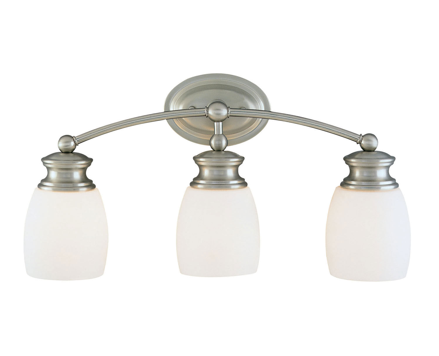 Elise Three Light Bath Bar in Satin Nickel