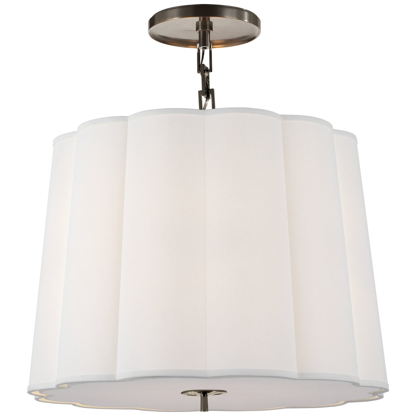 Simple 25" Scallop Hanging Lantern