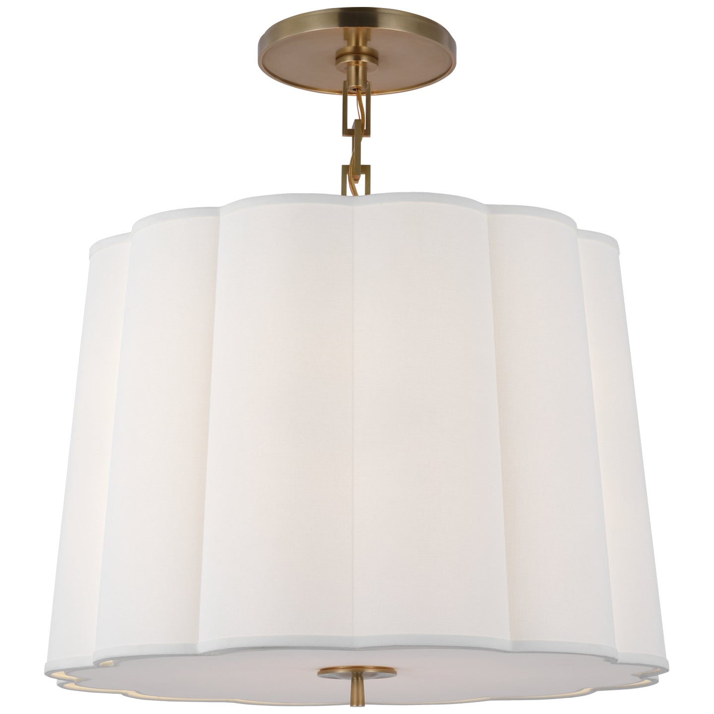 Simple 25" Scallop Hanging Lantern