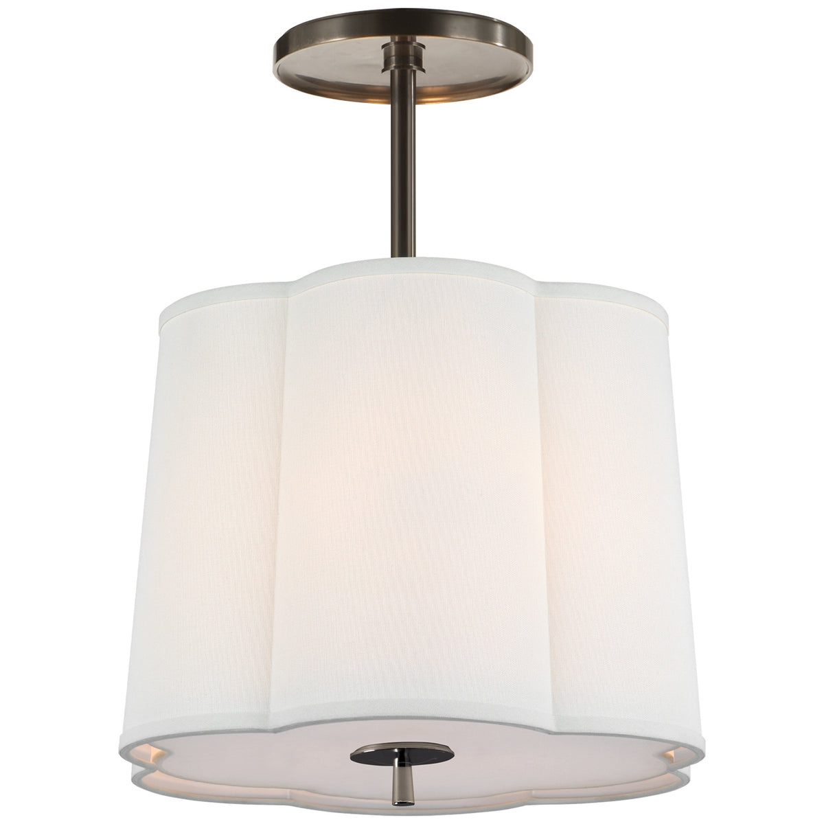 Simple 15.75" Scallop Hanging Lantern