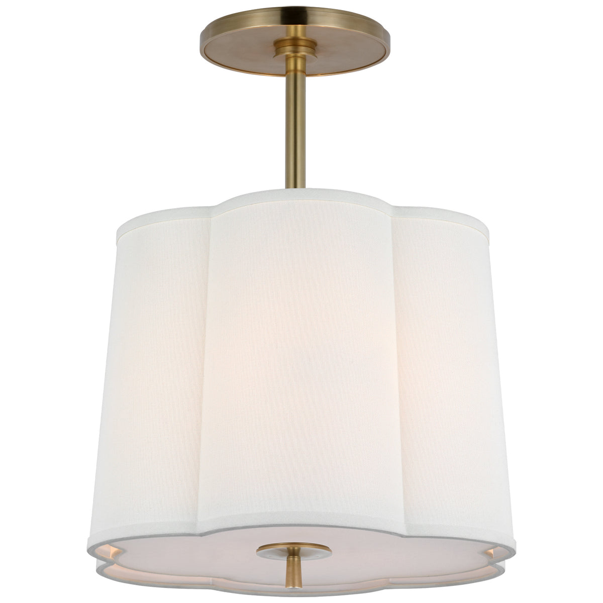 Simple 15.75" Scallop Hanging Lantern