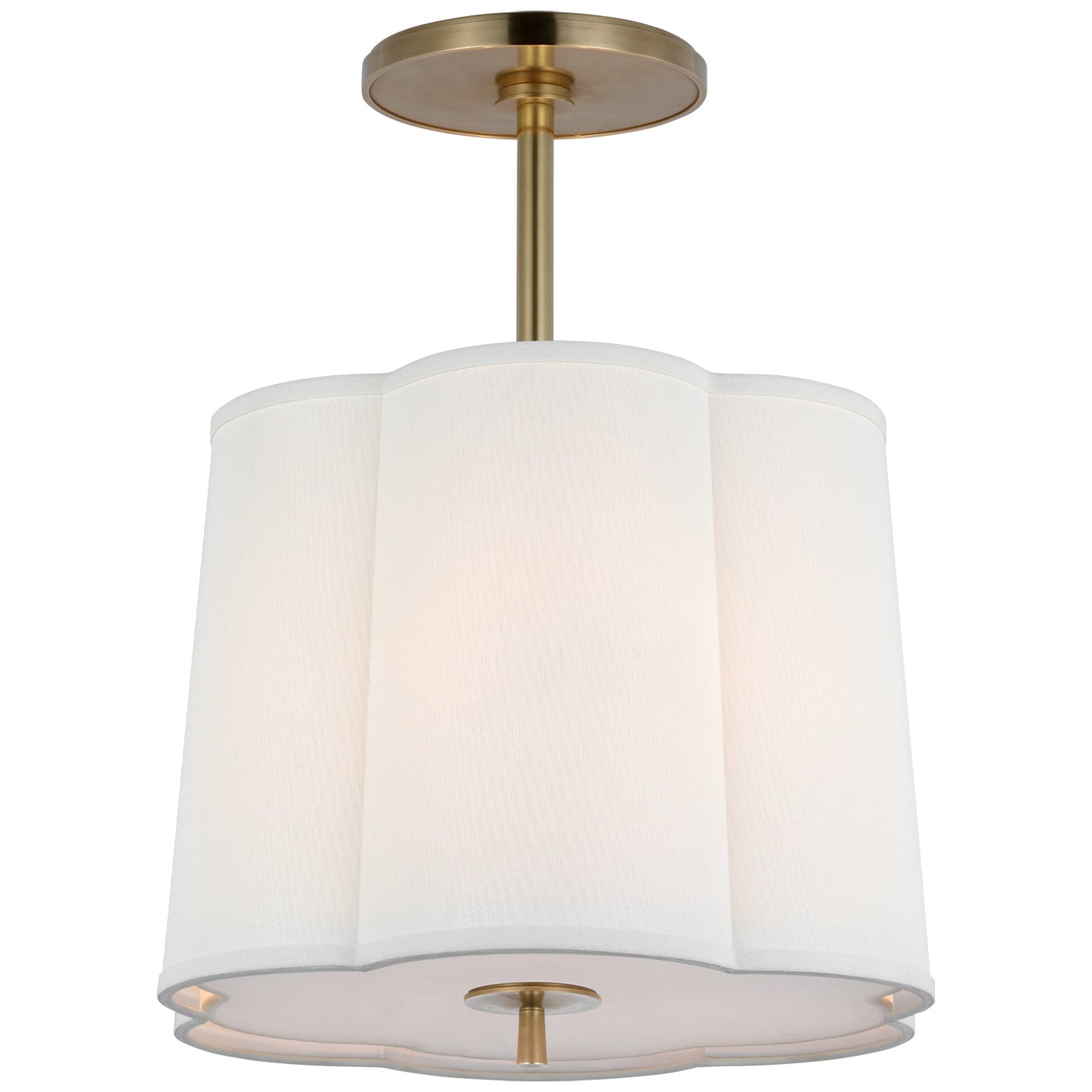 Simple 15.75" Scallop Hanging Lantern