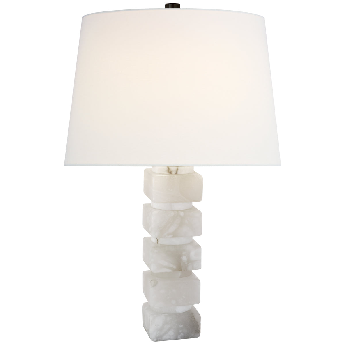 Chunky One Light Table Lamp in Alabaster