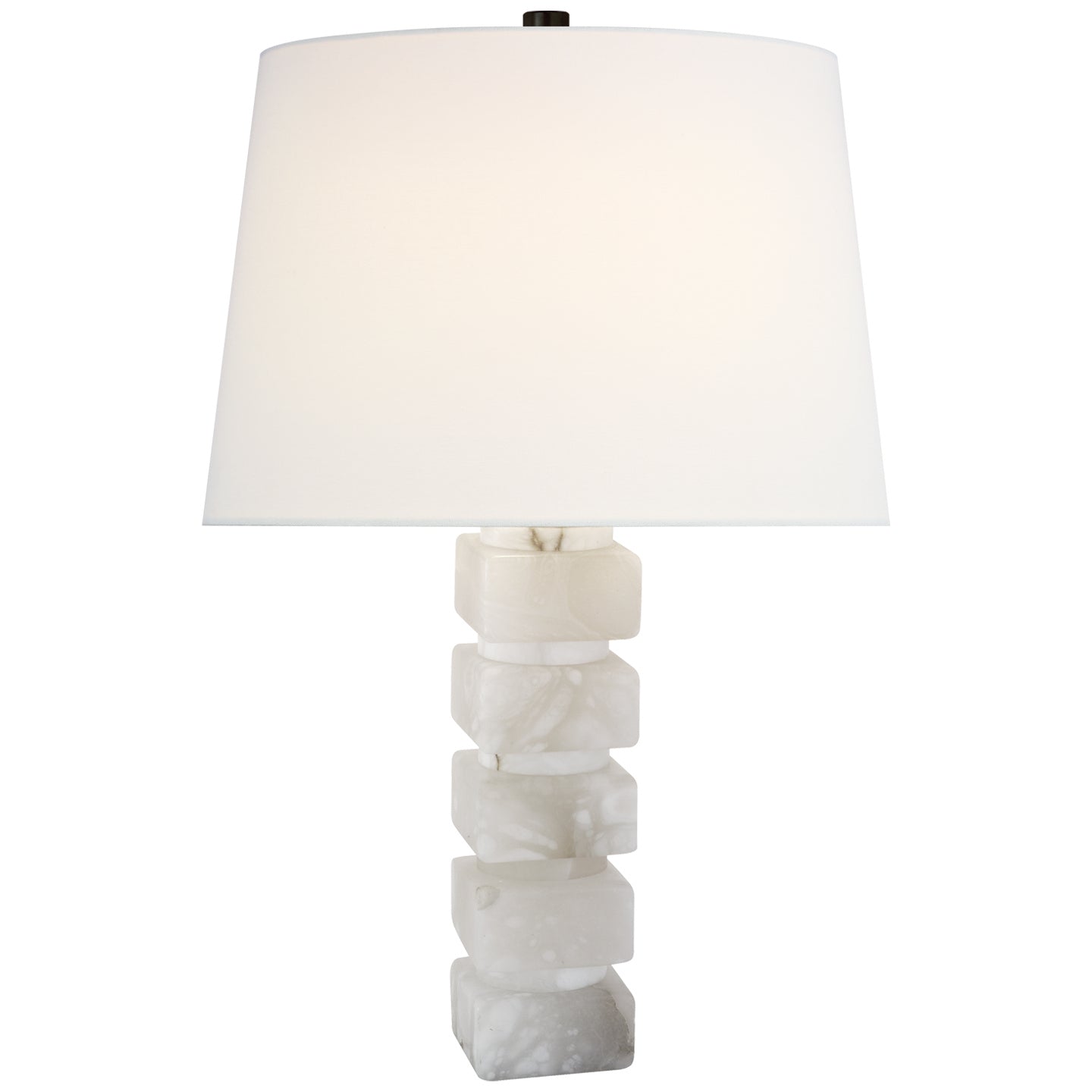 Chunky One Light Table Lamp in Alabaster