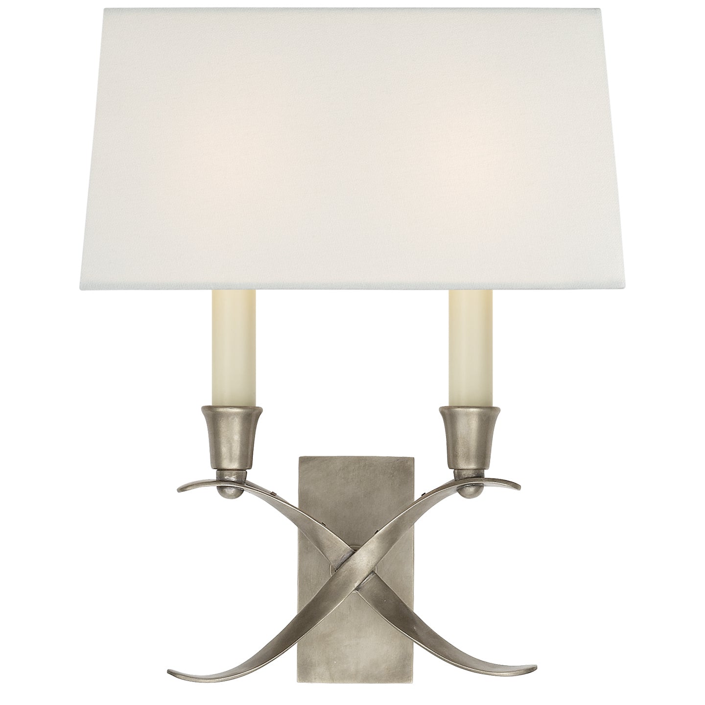 Cross Bouillotte Two Light Wall Sconce