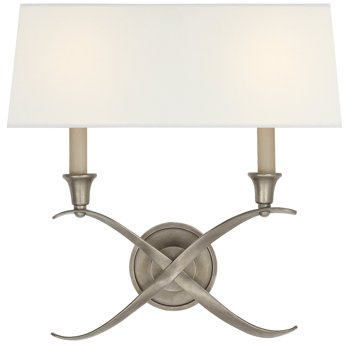 Cross Bouillotte Two Light Wall Sconce