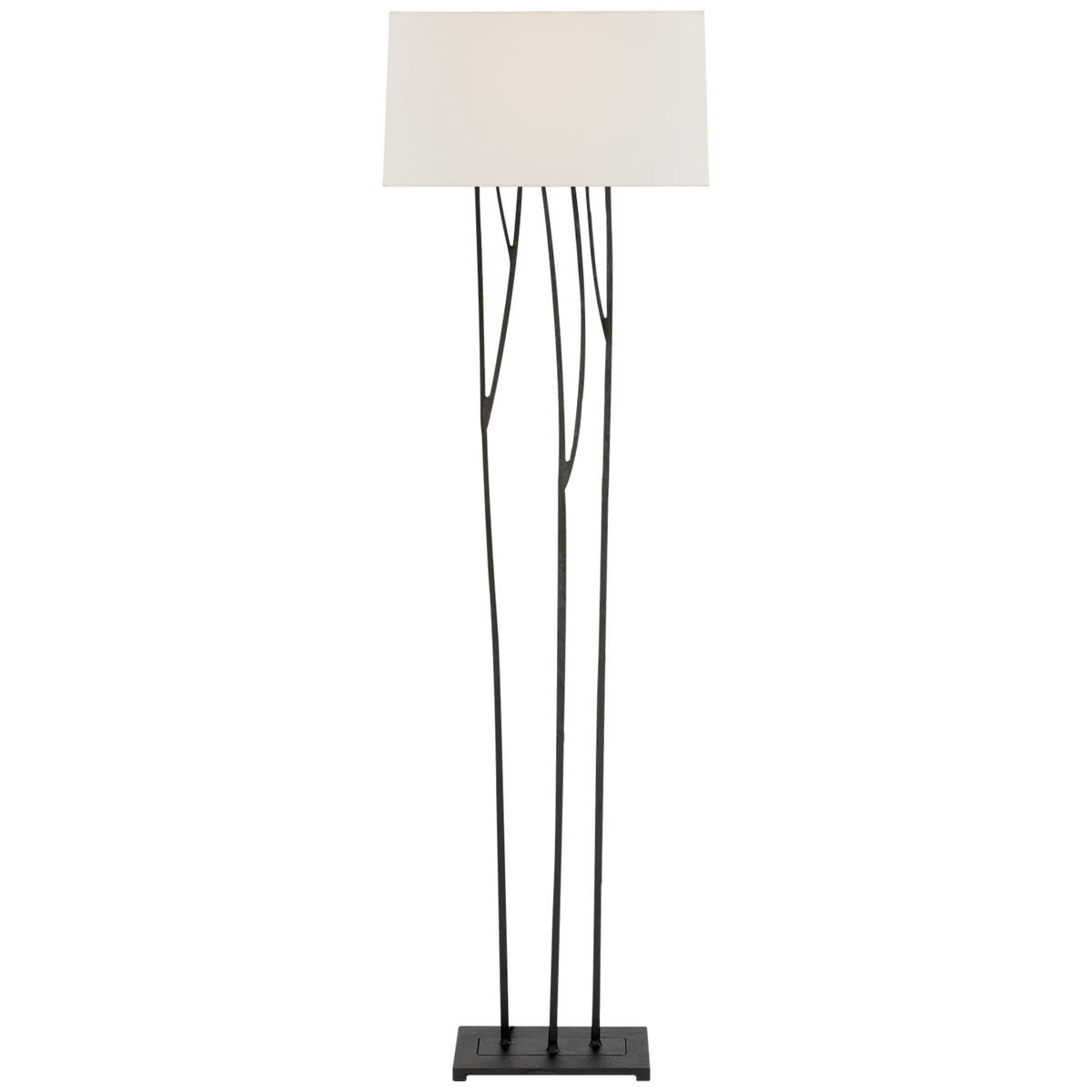 Aspen Two Light Floor Lamp in Blackened Rust