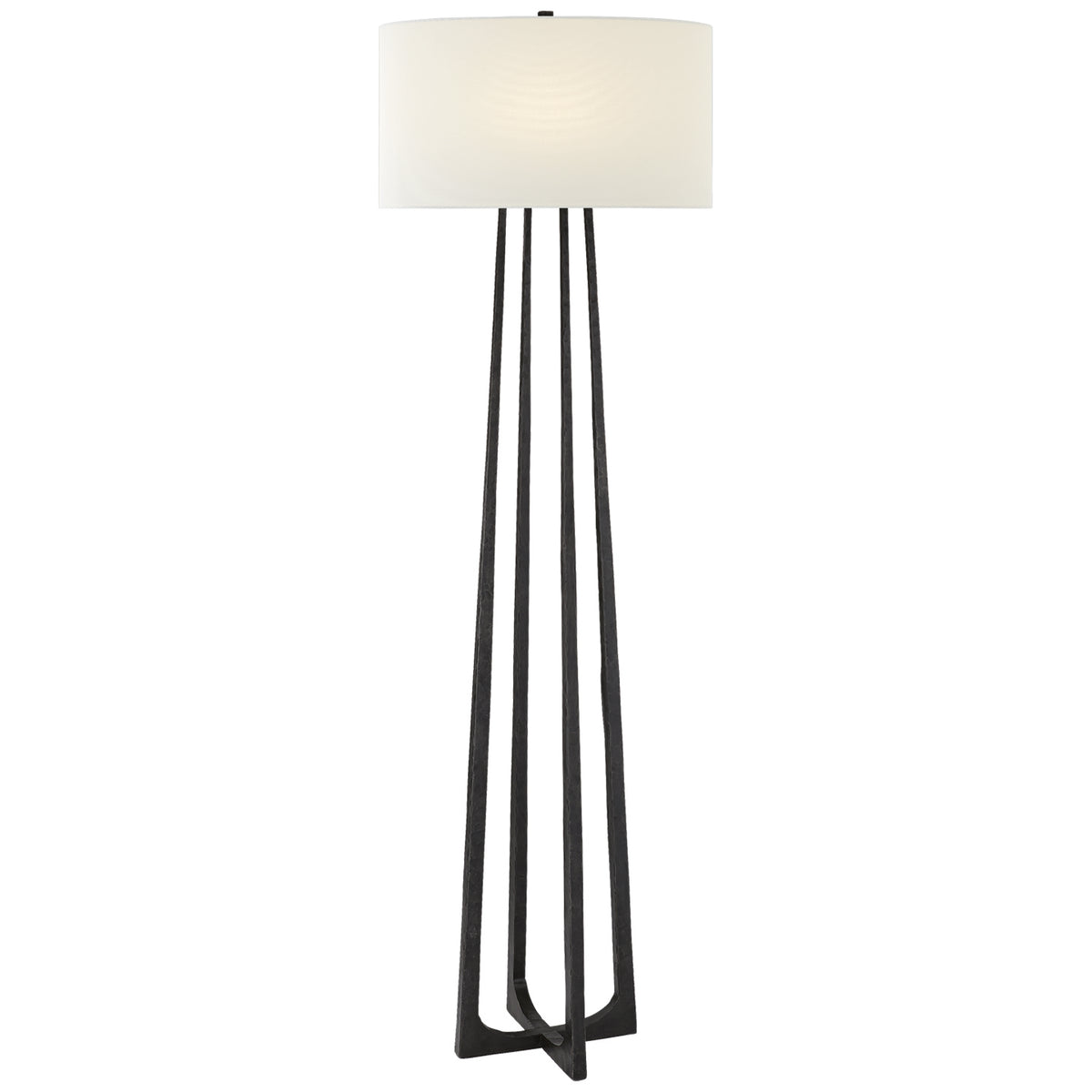 Scala One Light Floor Lamp in Aged Iron