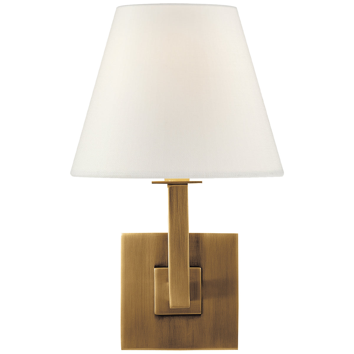 Architectural One Light Wall Sconce in Hand-Rubbed Antique Brass
