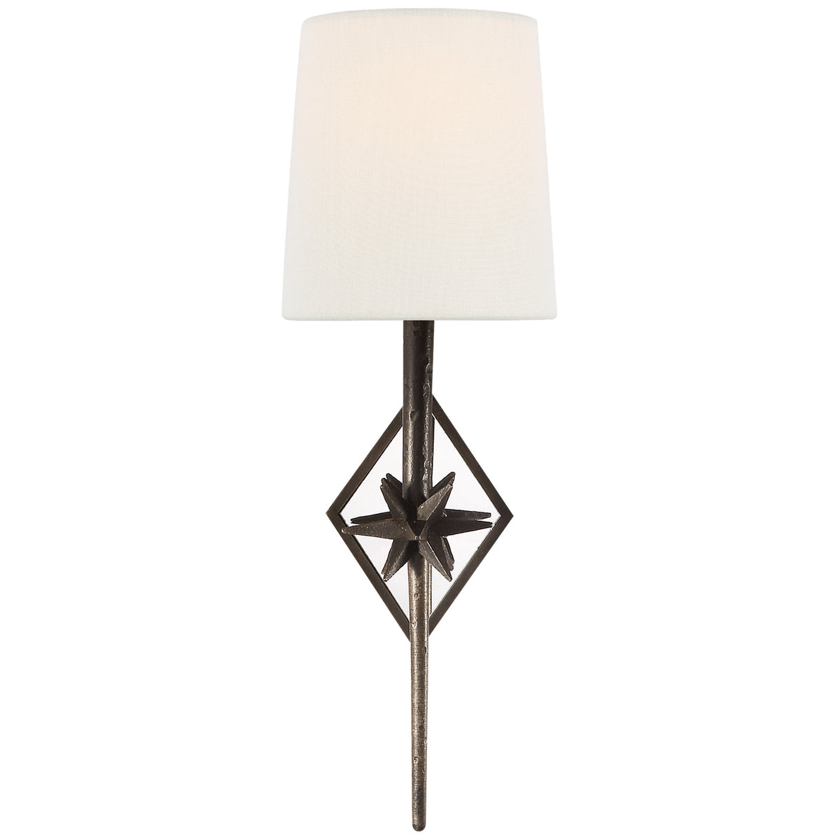 Etoile One Light Wall Sconce in Aged Iron