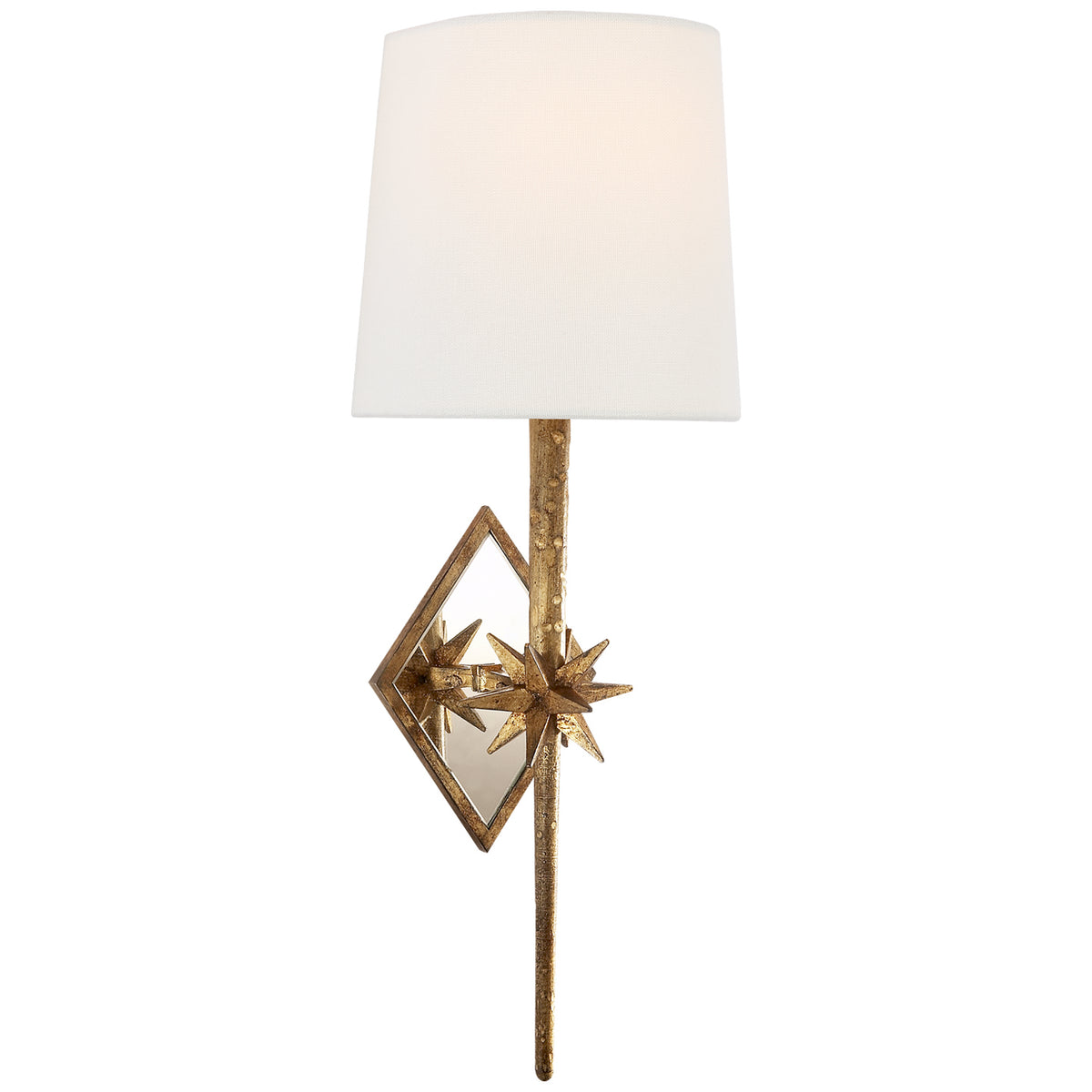 Etoile One Light Wall Sconce in Gilded Iron