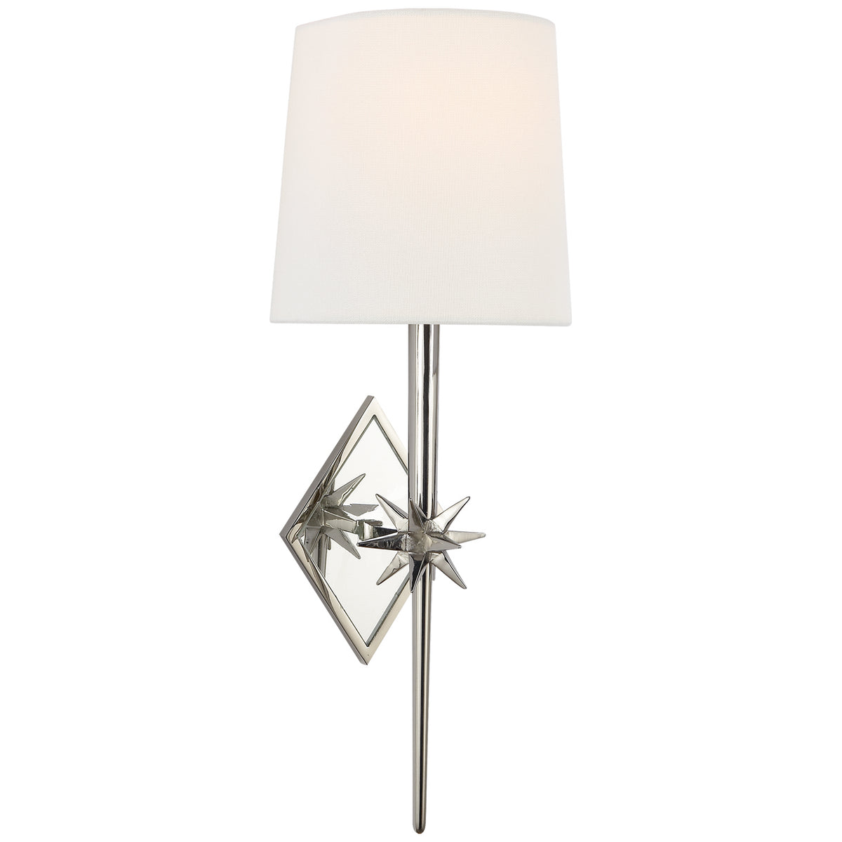 Etoile One Light Wall Sconce in Polished Nickel