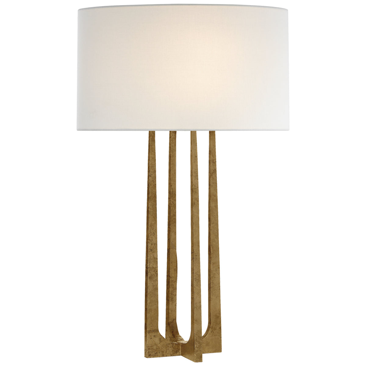 Scala One Light Table Lamp in Gilded Iron