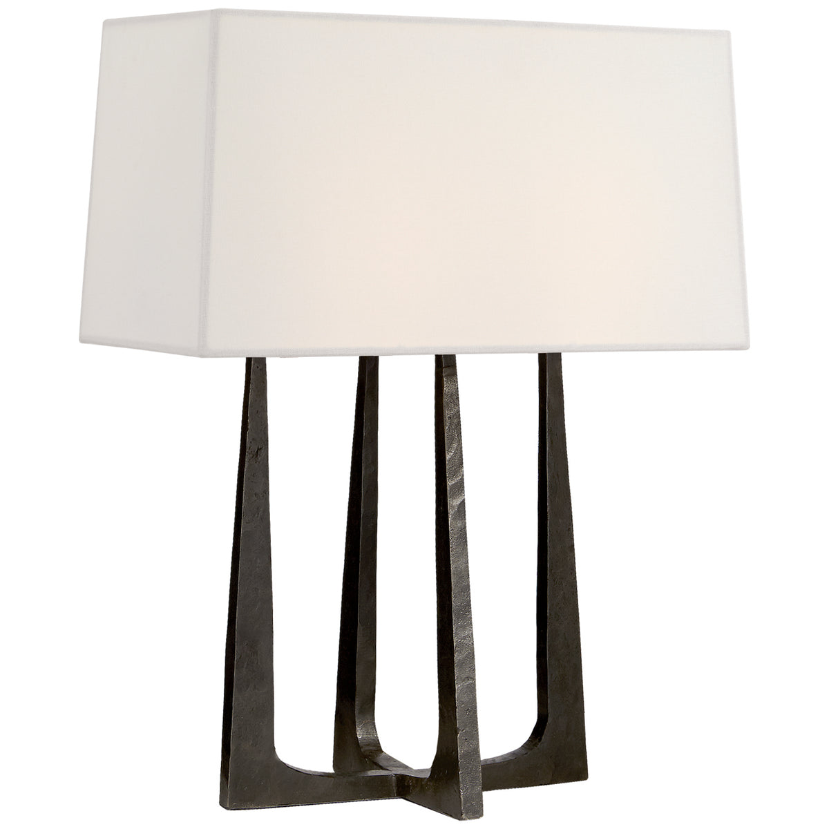 Scala Two Light Bedside Lamp in Aged Iron