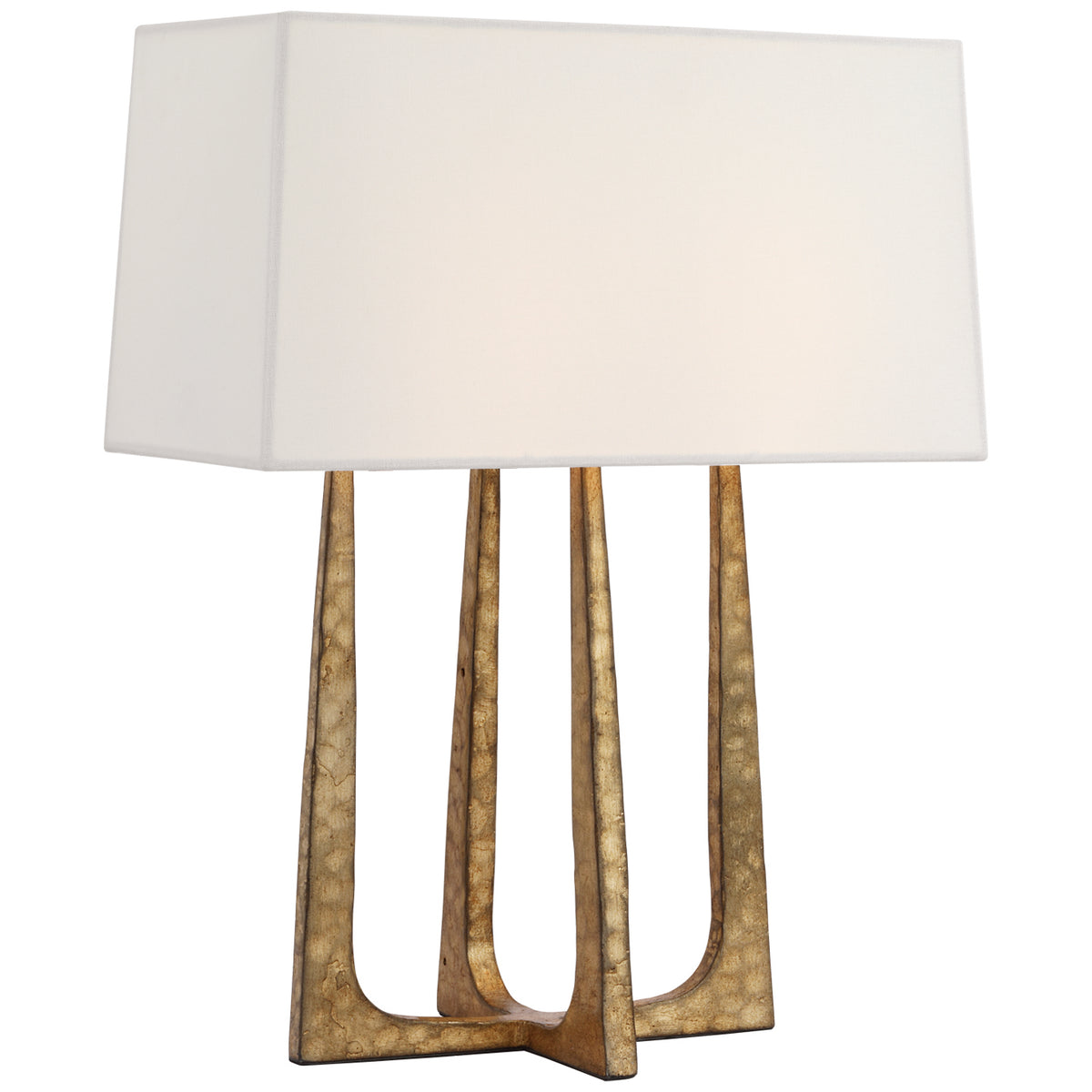 Scala Two Light Bedside Lamp in Gilded Iron