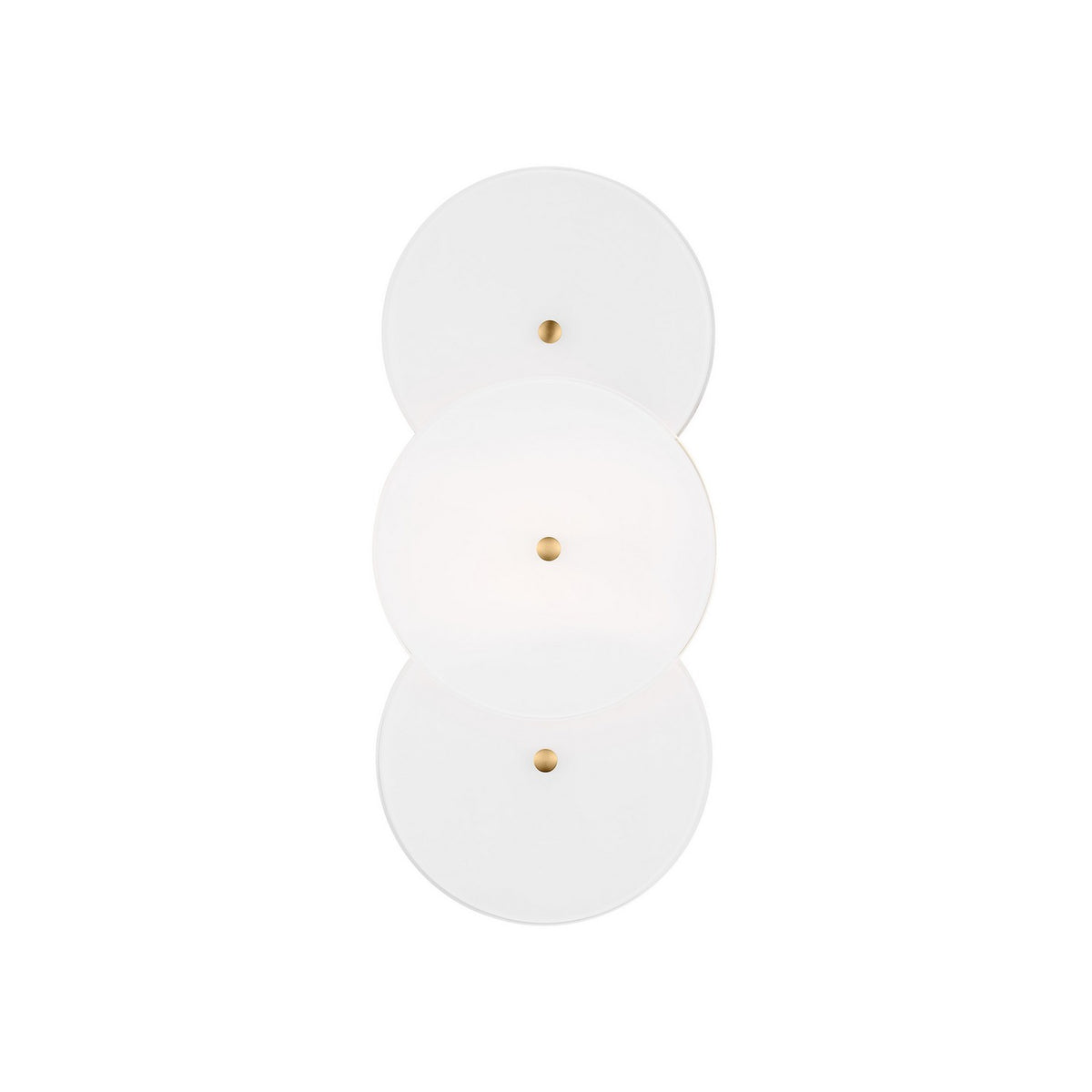 Emery Two Light Wall Sconce in Burnished Brass