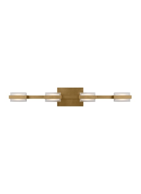 Kamden LED Bath Vanity in Natural Brass