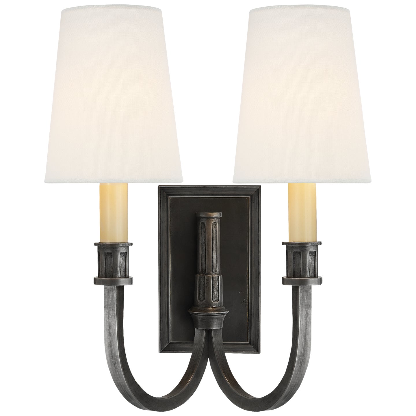 Modern Library Two Light Wall Sconce