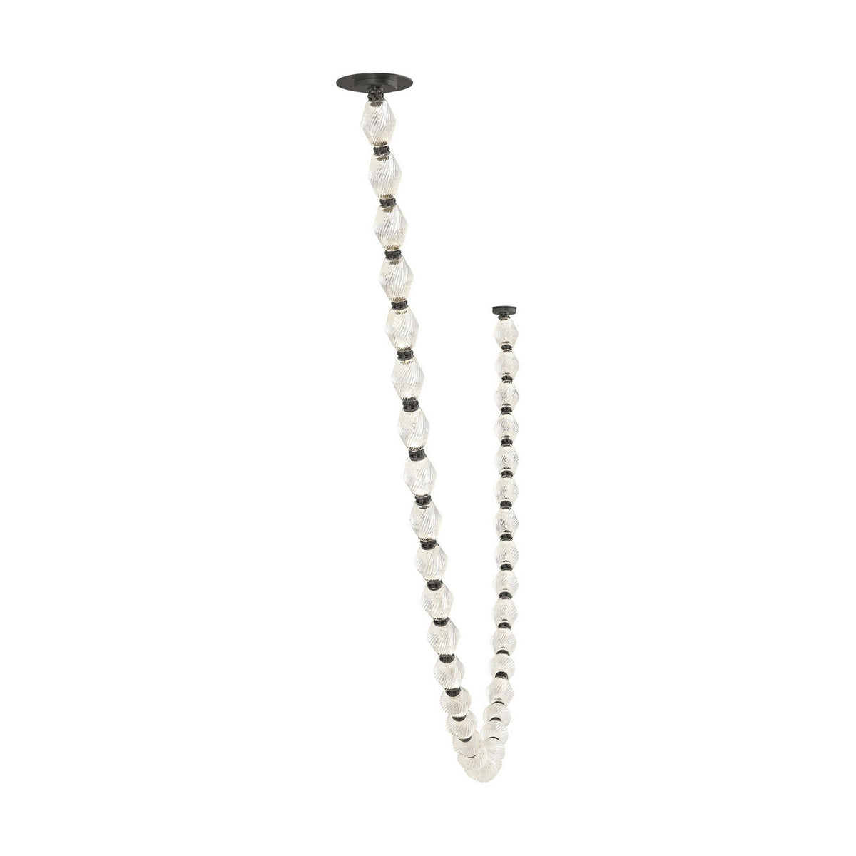 Collier LED Chandelier in Dark Bronze