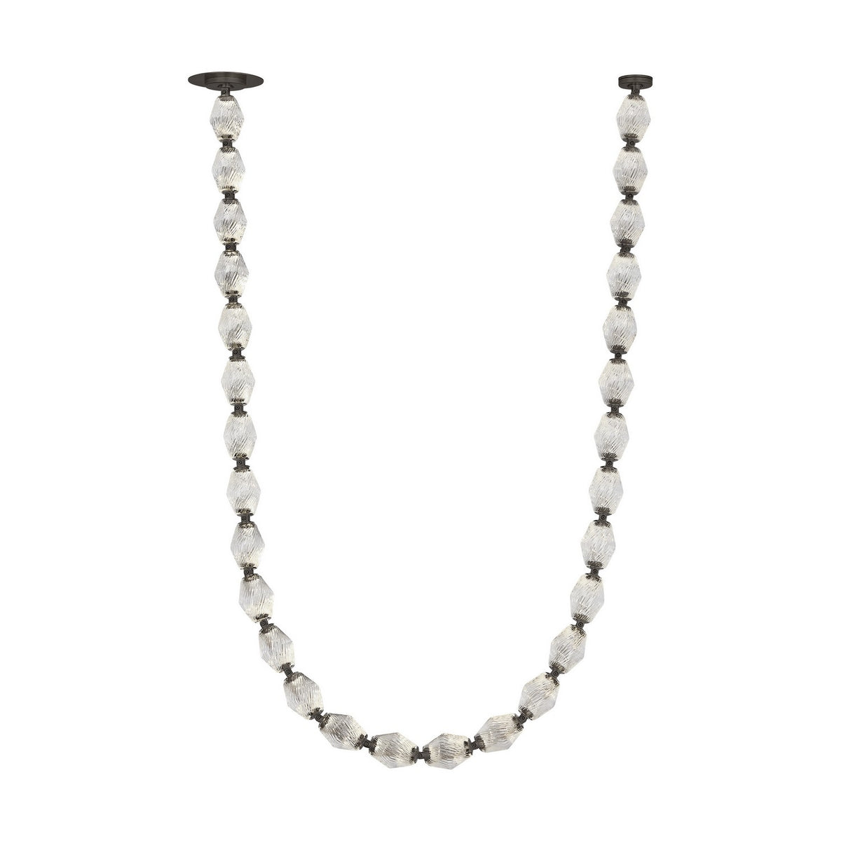 Collier LED Chandelier in Dark Bronze