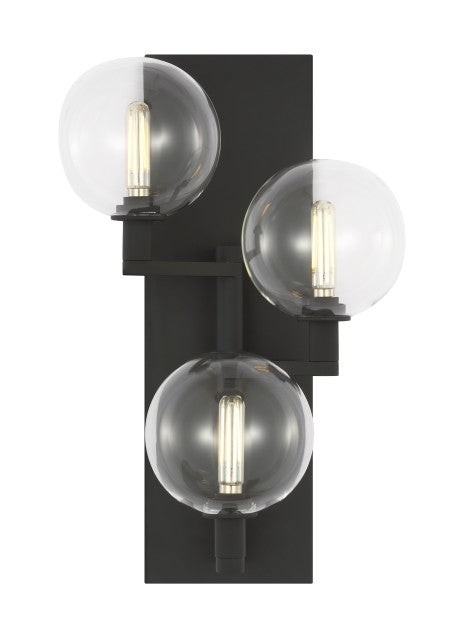 Gambit LED Wall Sconce in Nightshade Black