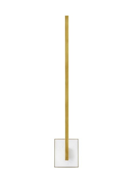 Klee LED Wall Sconce in Natural Brass