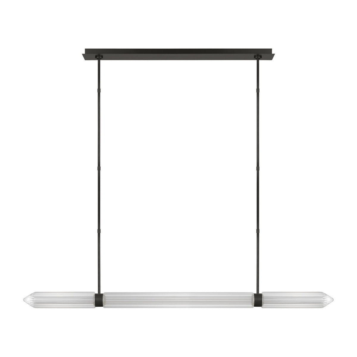 Langston LED Linear Chandelier in Plated Dark Bronze