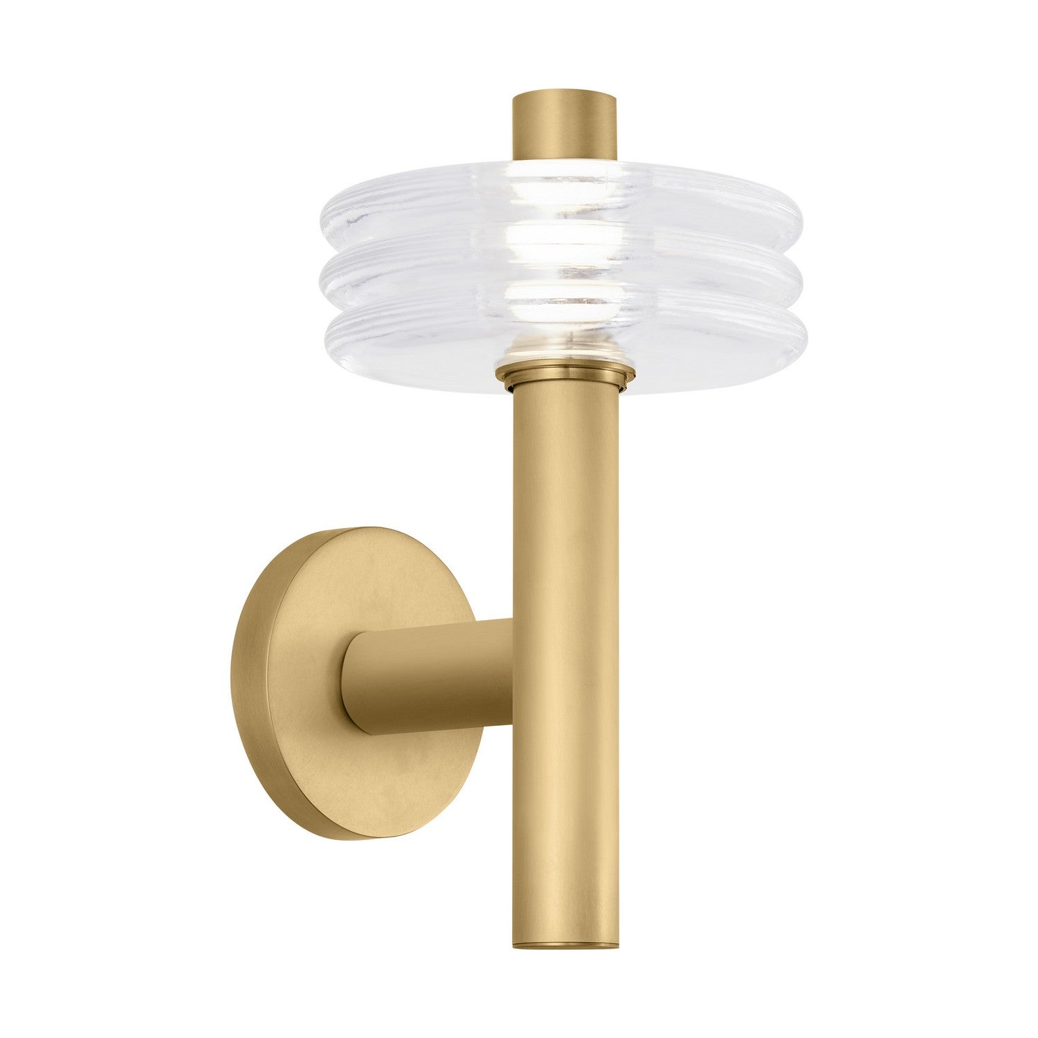 Laurel LED Wall Sconce in Natural Brass