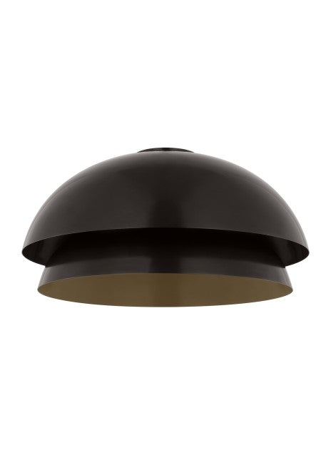 Plafonnier LED Shanti en bronze foncé