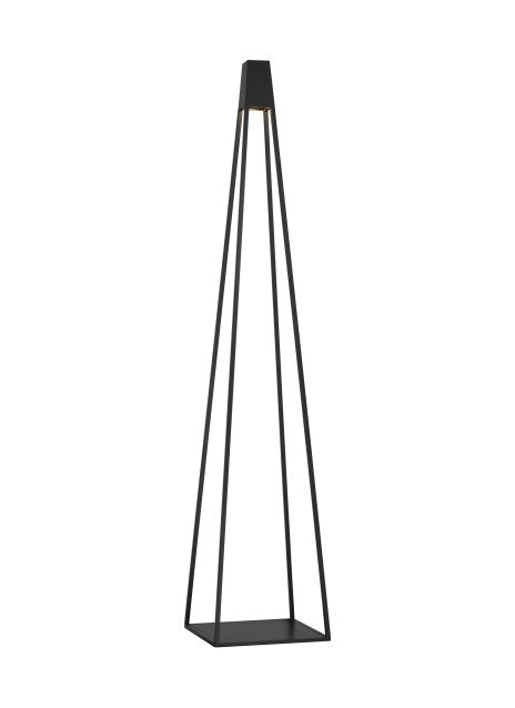 Apex LED Outdoor Floor Lamp in Black