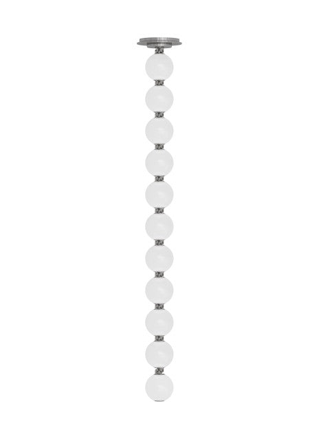 Perle LED Pendant in Polished Nickel