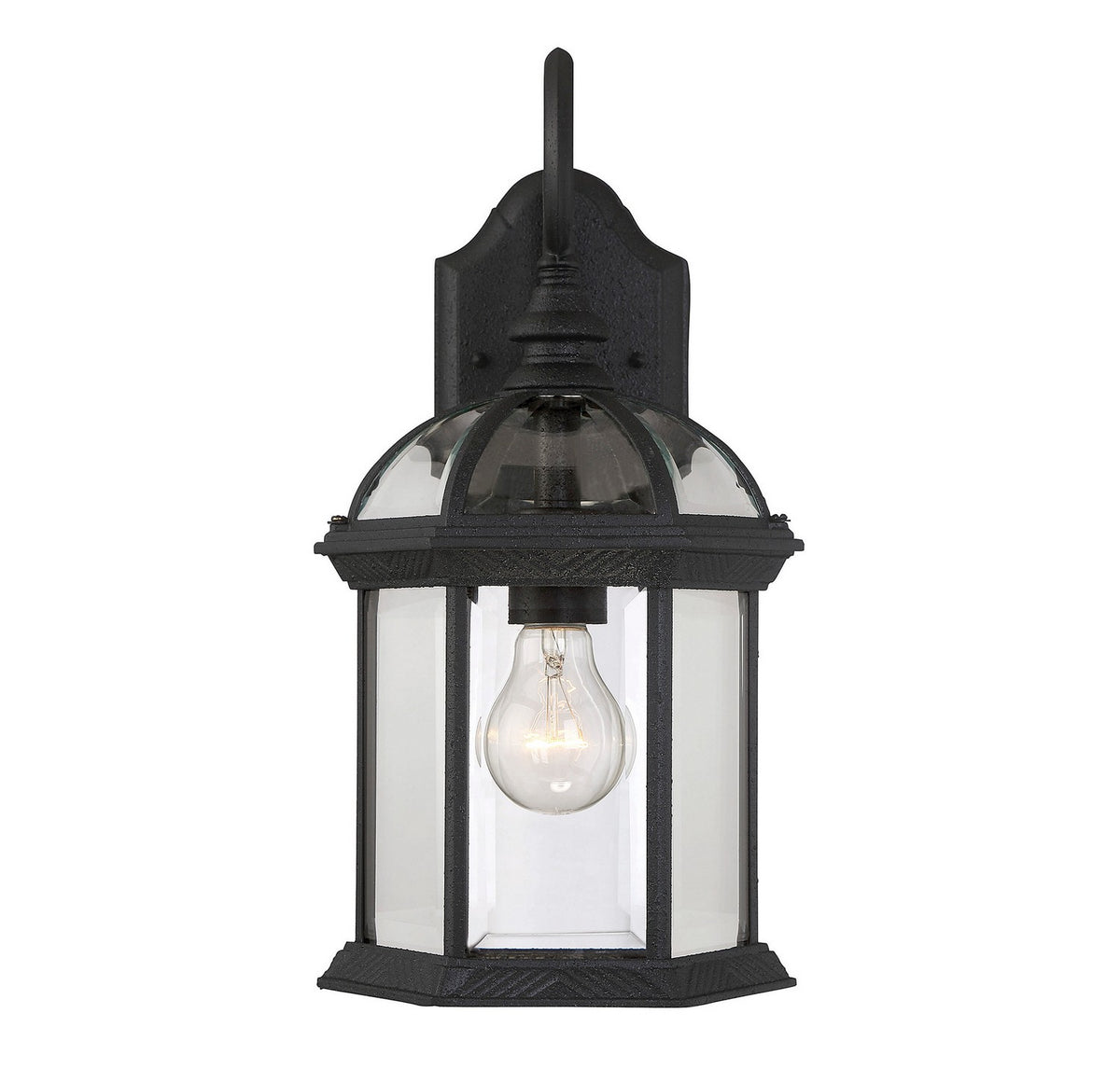 Kensington One Light Wall Mount in Textured Black