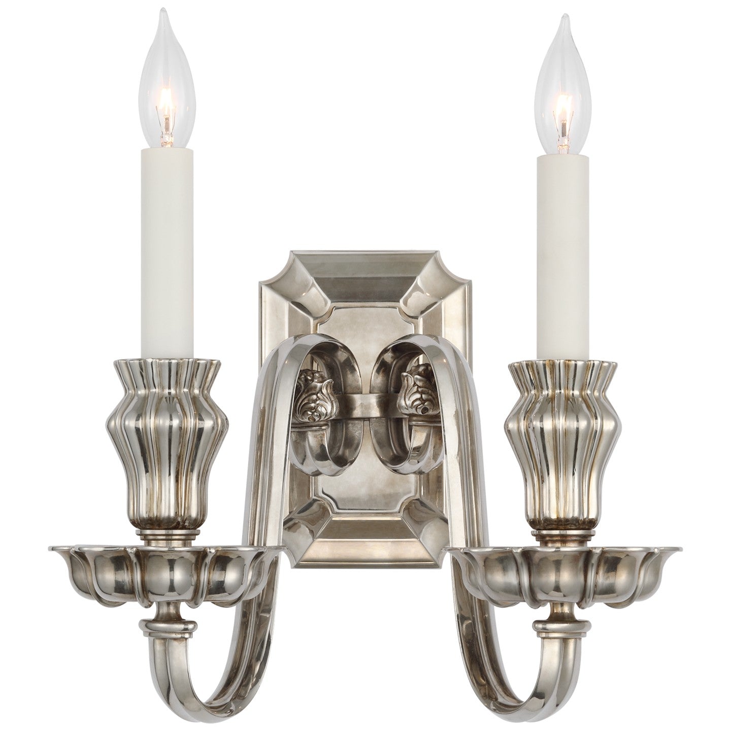 Falaise Wall Sconce in Butler's Silver