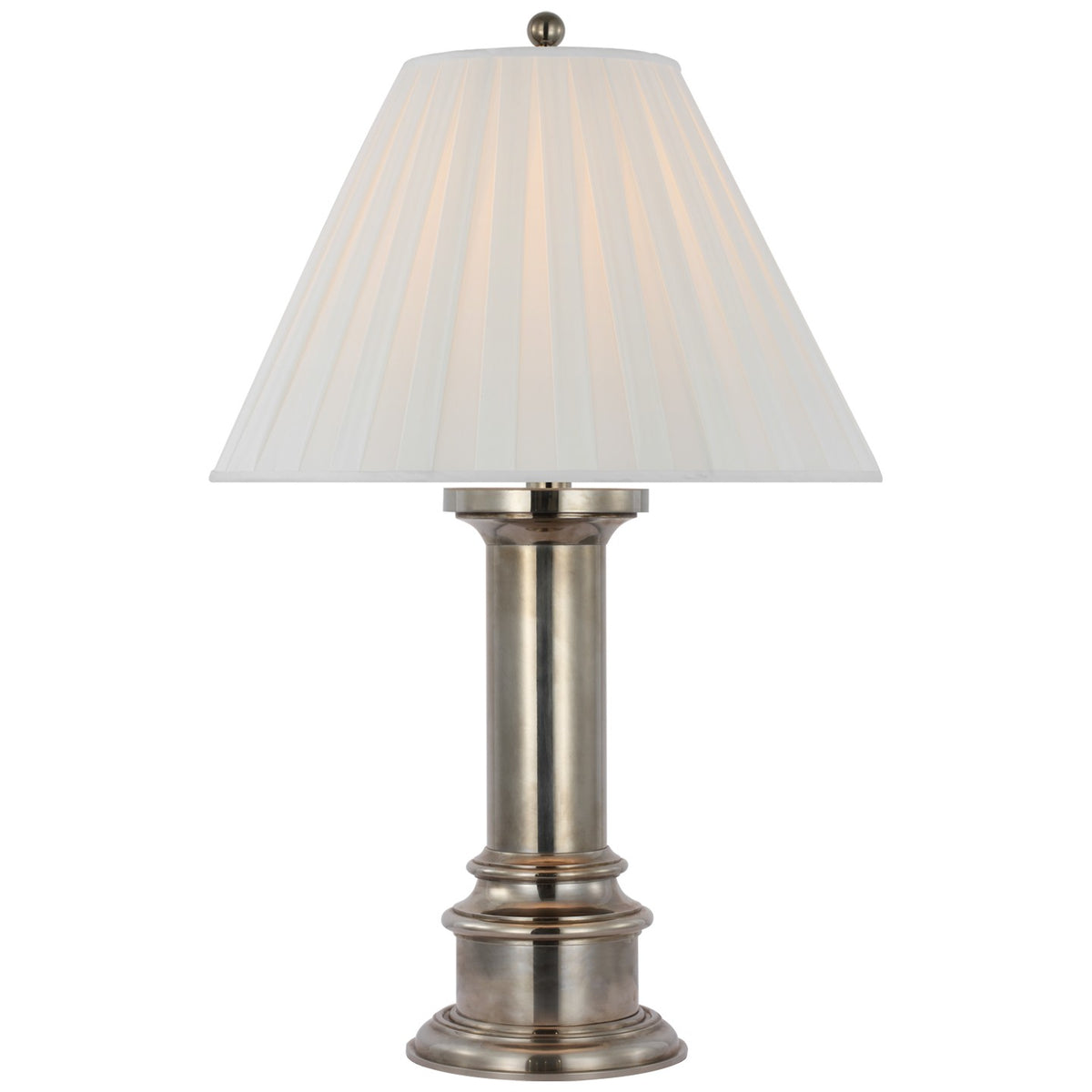 Lampe de table LED Hammett couleur argent de majordome