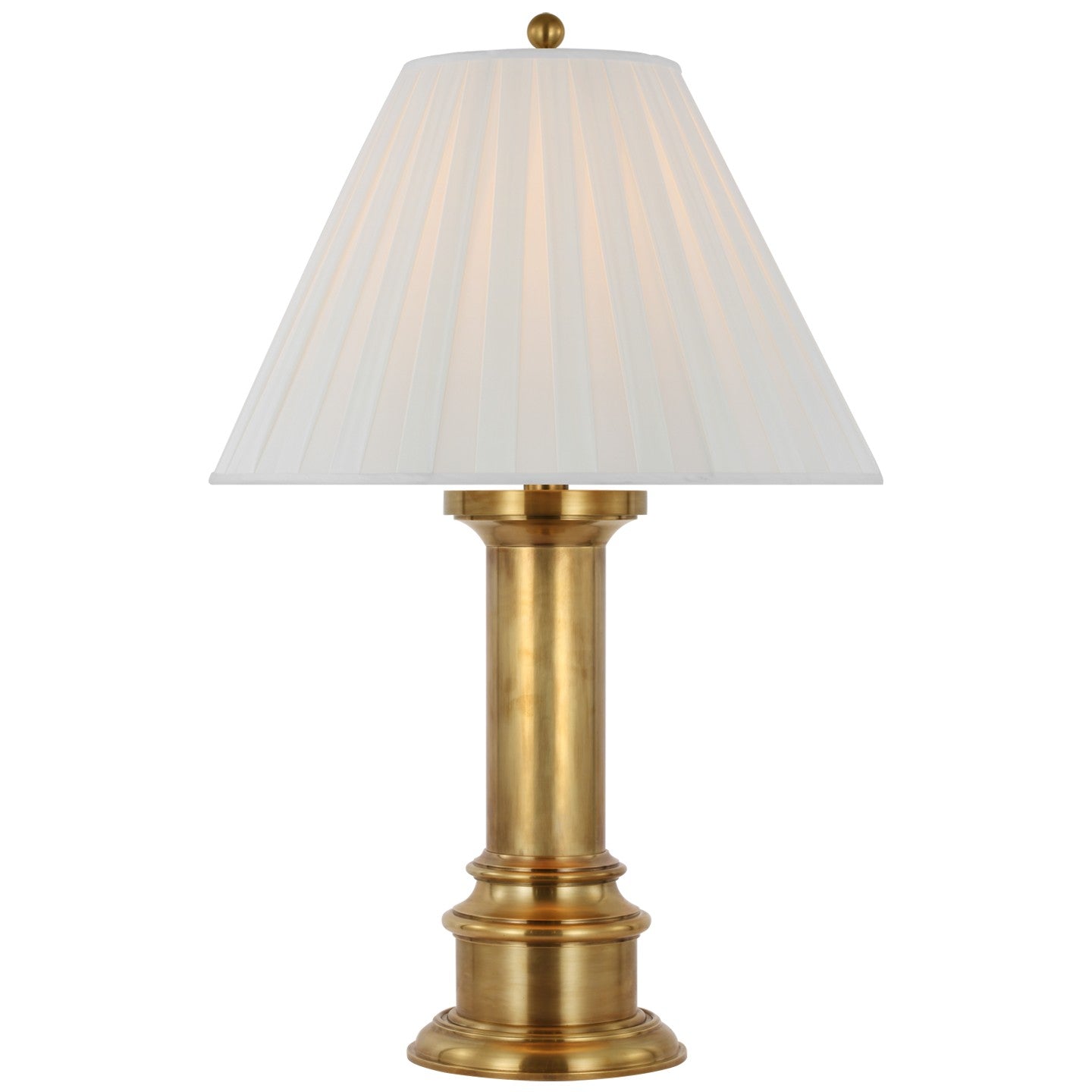 Hammett LED Table Lamp in Natural Brass