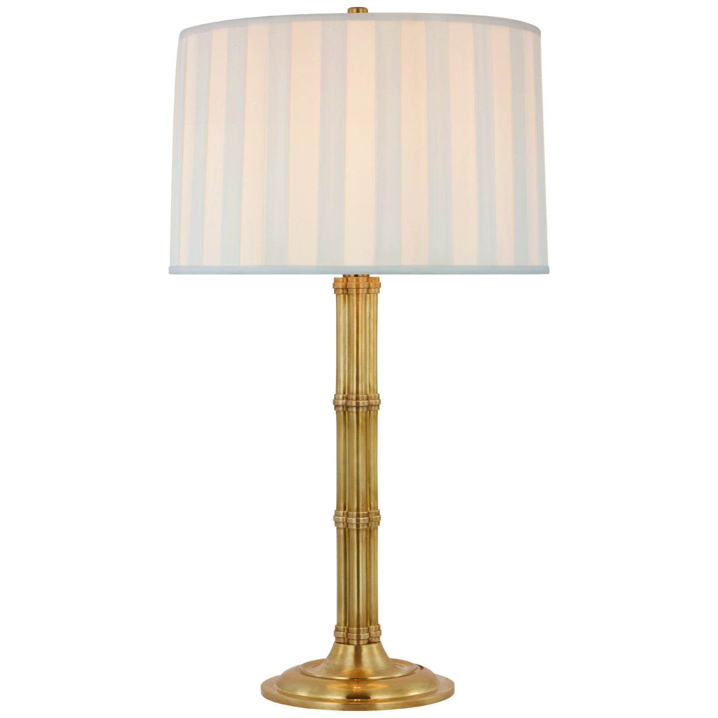 Downing LED Table Lamp in Natural Brass