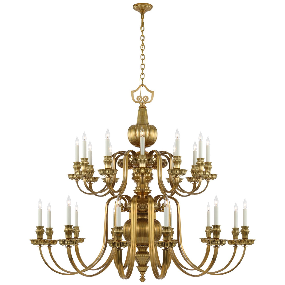 Lustre LED Falaise en laiton naturel
