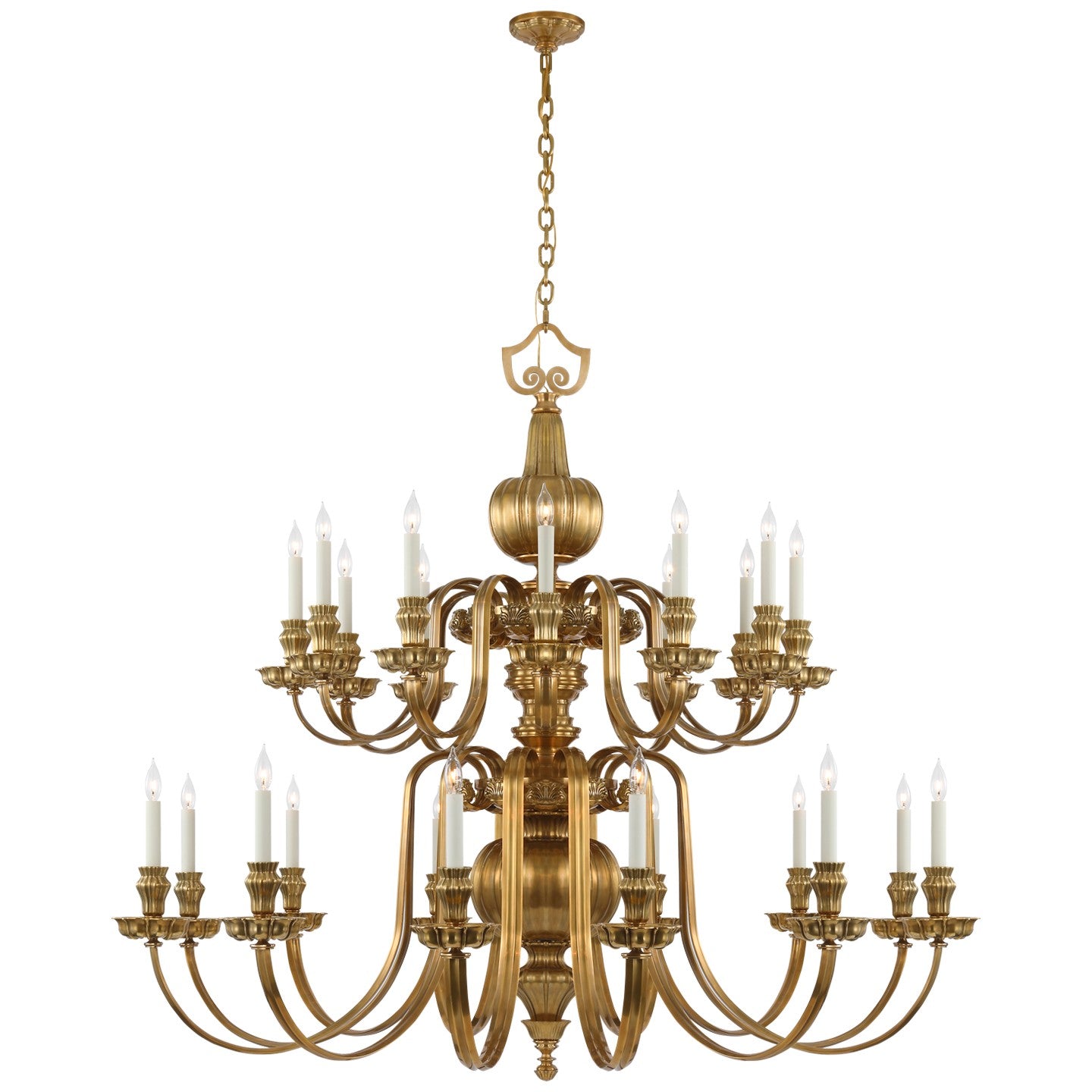 Lustre LED Falaise en laiton naturel