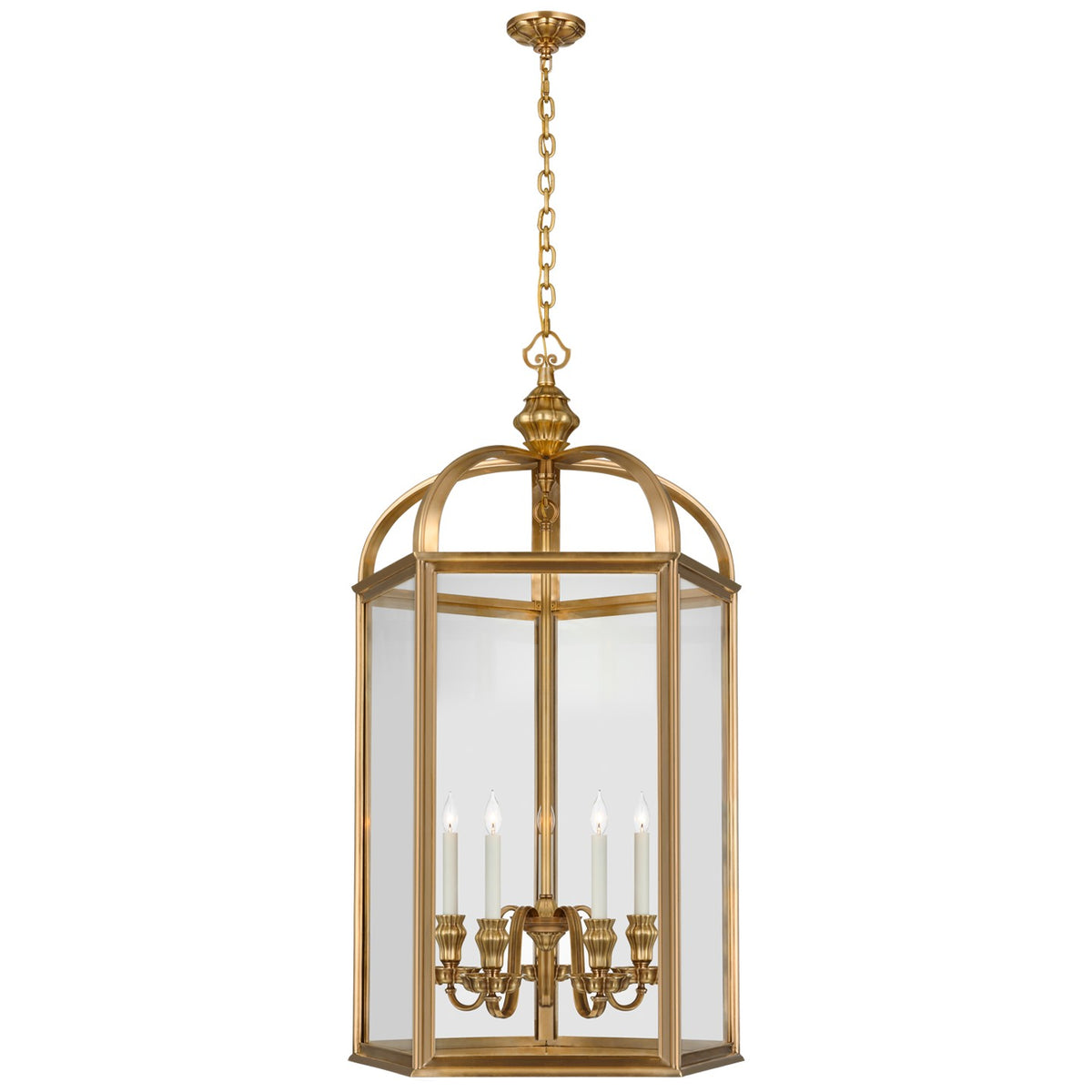 Lanterne LED Falaise en laiton naturel