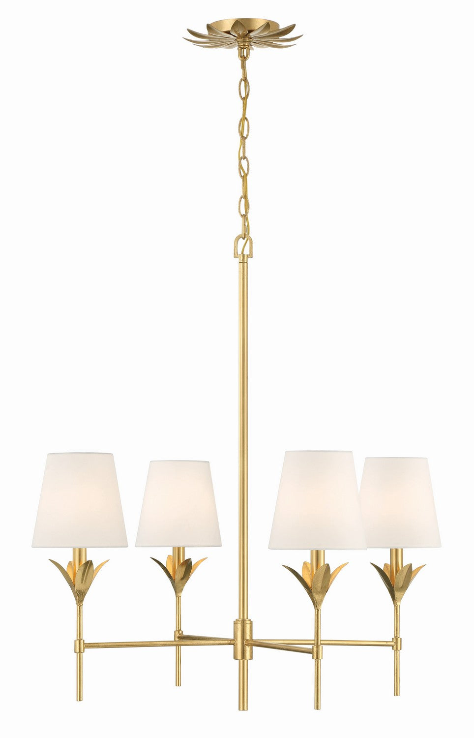 Broche Four Light Chandelier