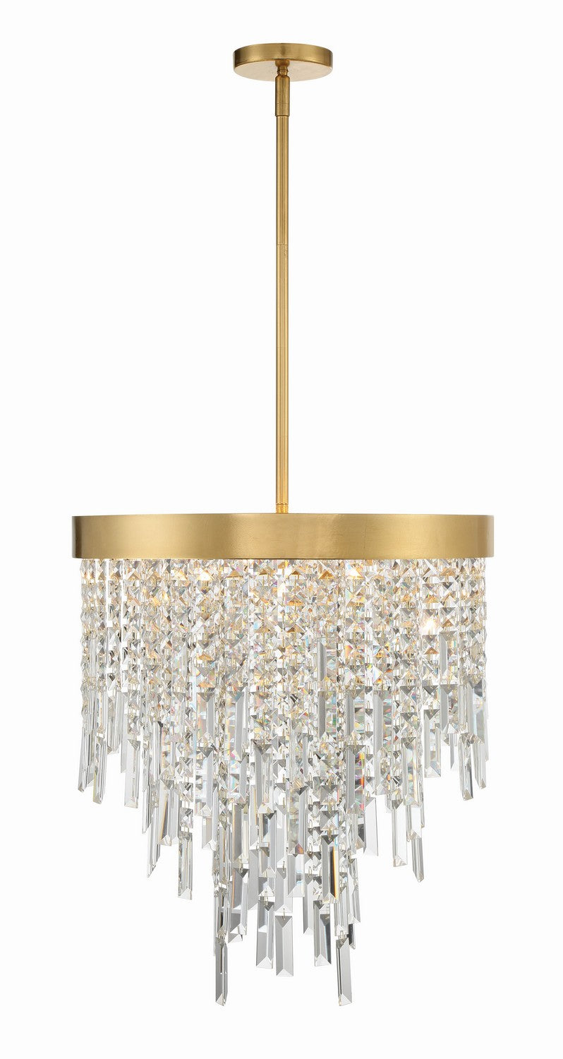 Winfield Five Light Chandelier in Antique Gold