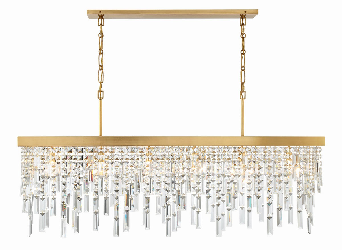 Winfield Six Light Chandelier in Antique Gold