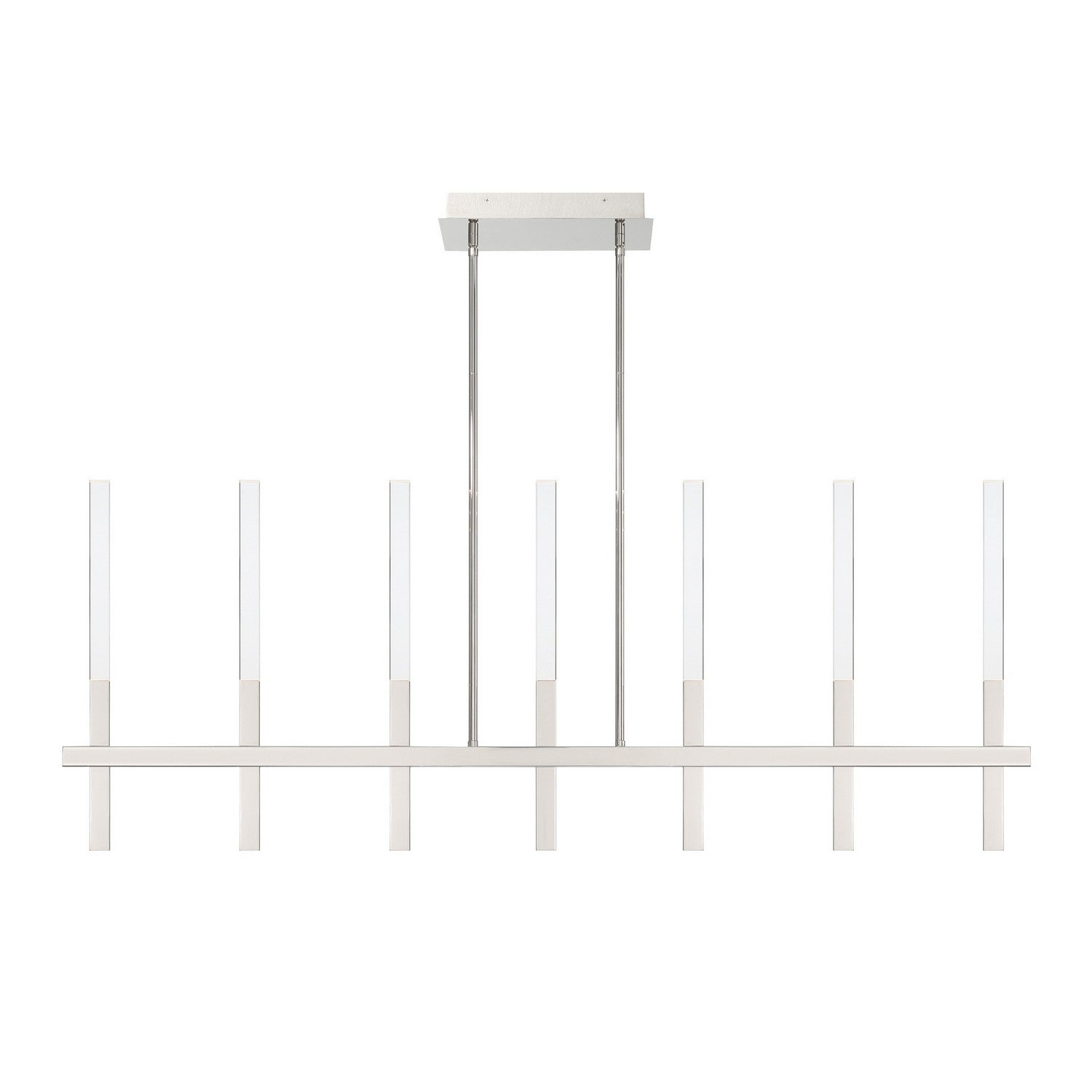 BENICIO -CHD-7LT-46IN-PN-CL in Polished Nickel