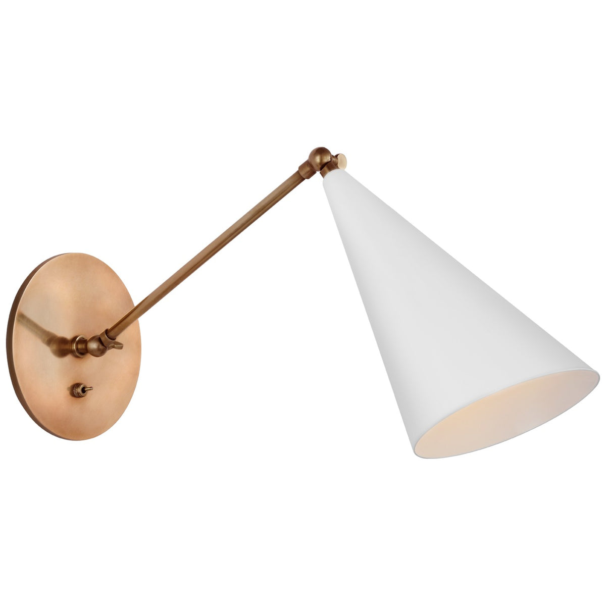 Clemente LED Wall Sconce in White