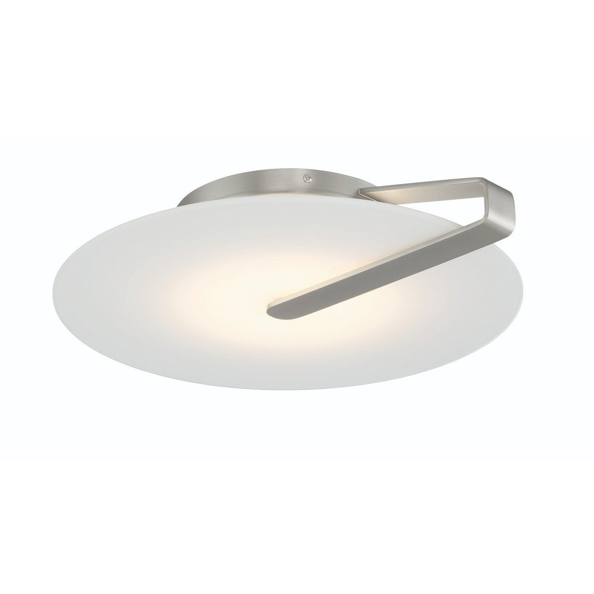 Nuvola LED Flush Mount in Satin Nickel