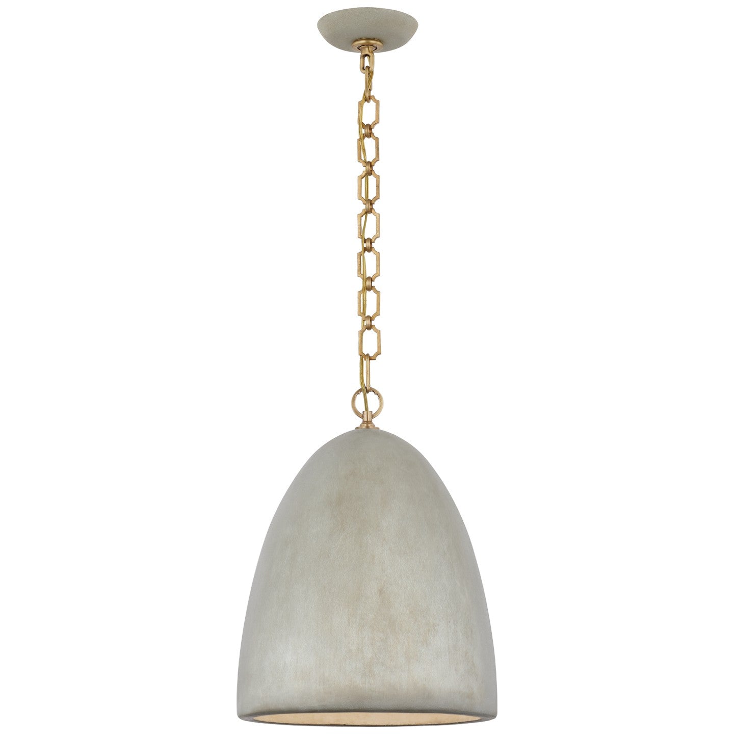 Elliot Medium Dome Pendant in Portland Gray