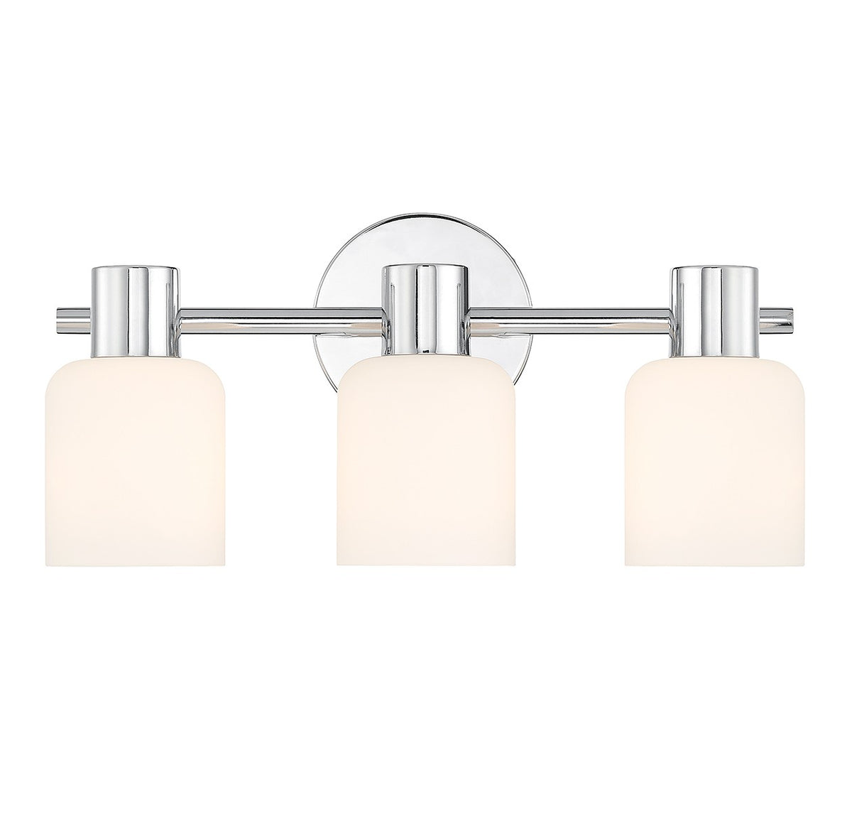 Strand Three Light Bathroom Vanity in Chrome