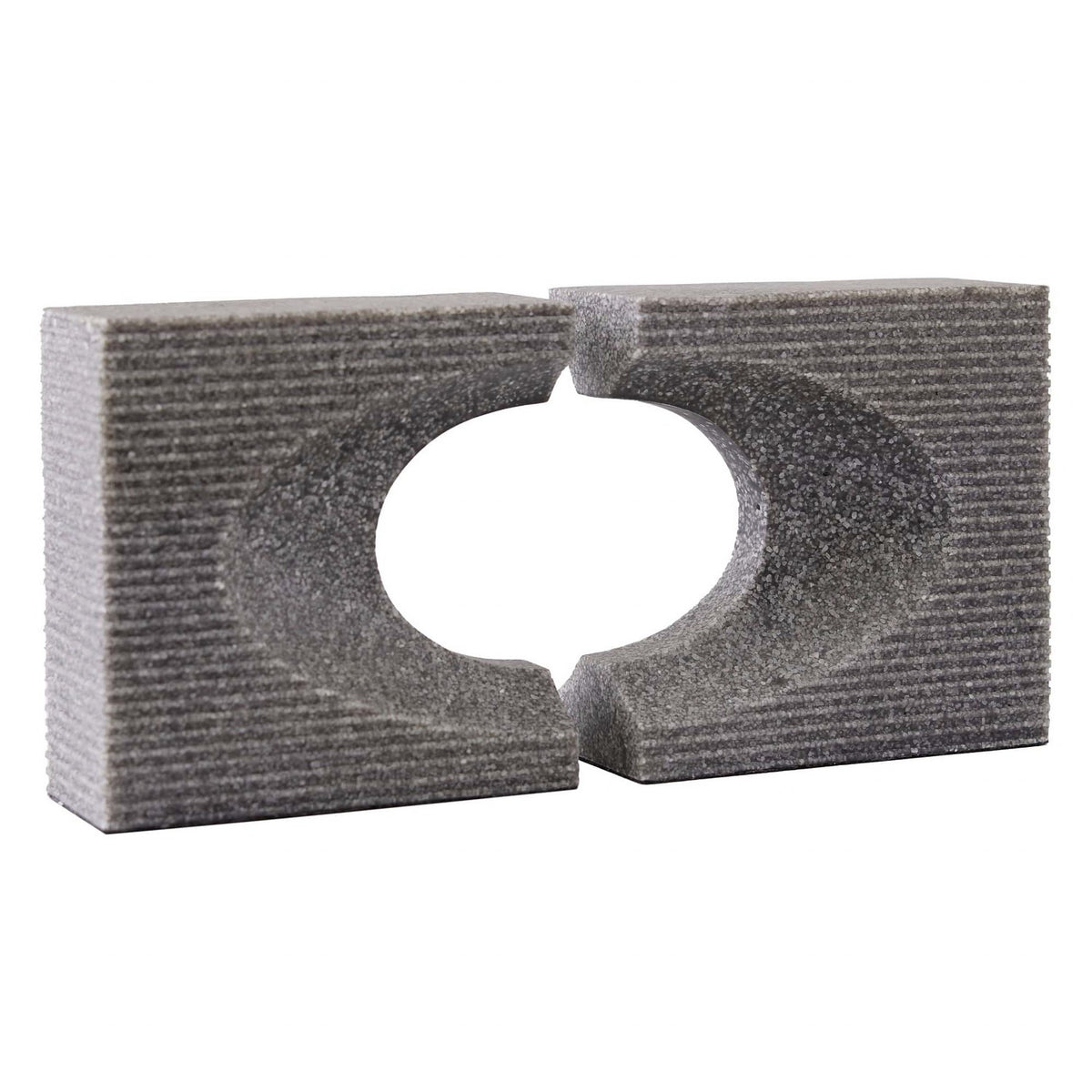 Wolcott Bookends, Set of 2 in Graphite