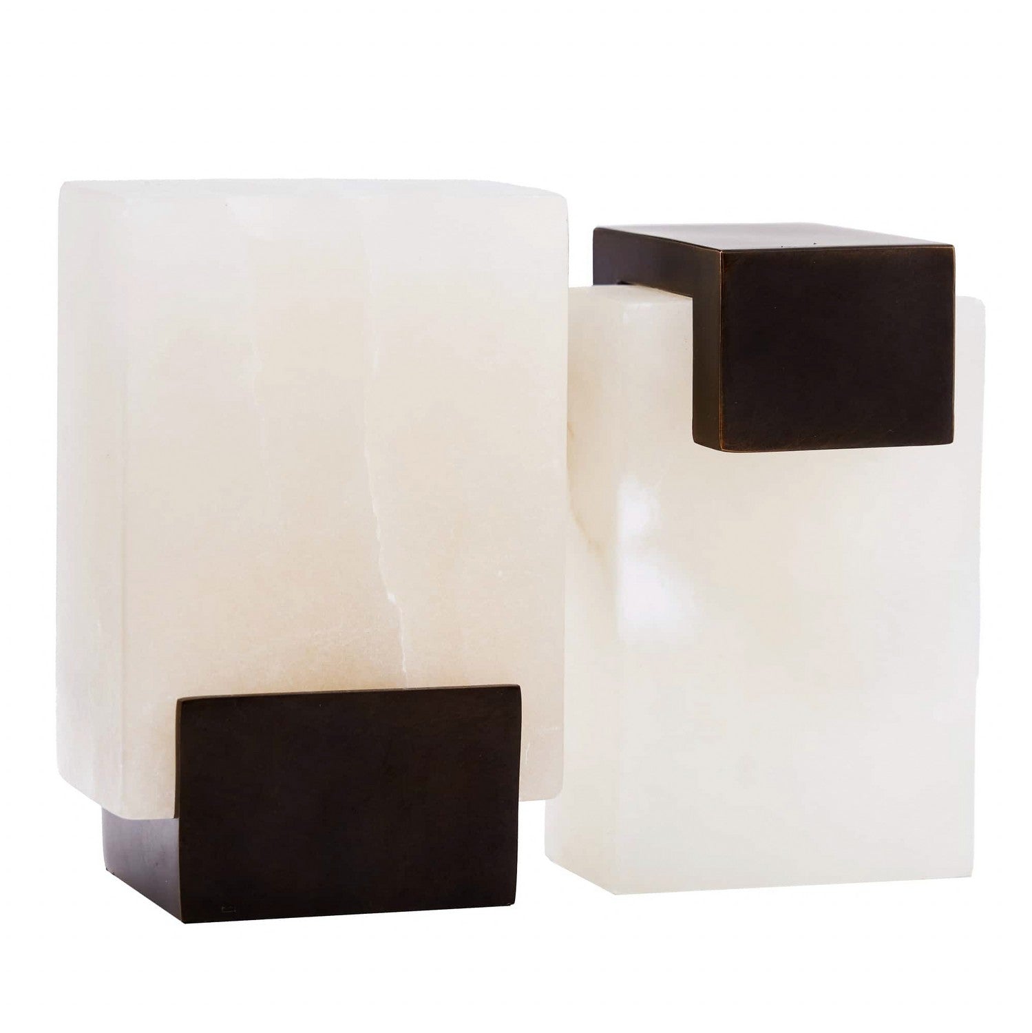 Tolliver Bookends, Set of 2 in White