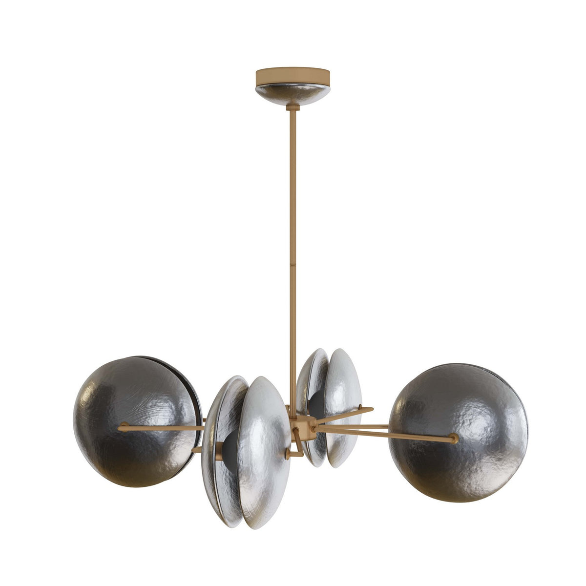 Whitney LED Chandelier in Smoke Luster